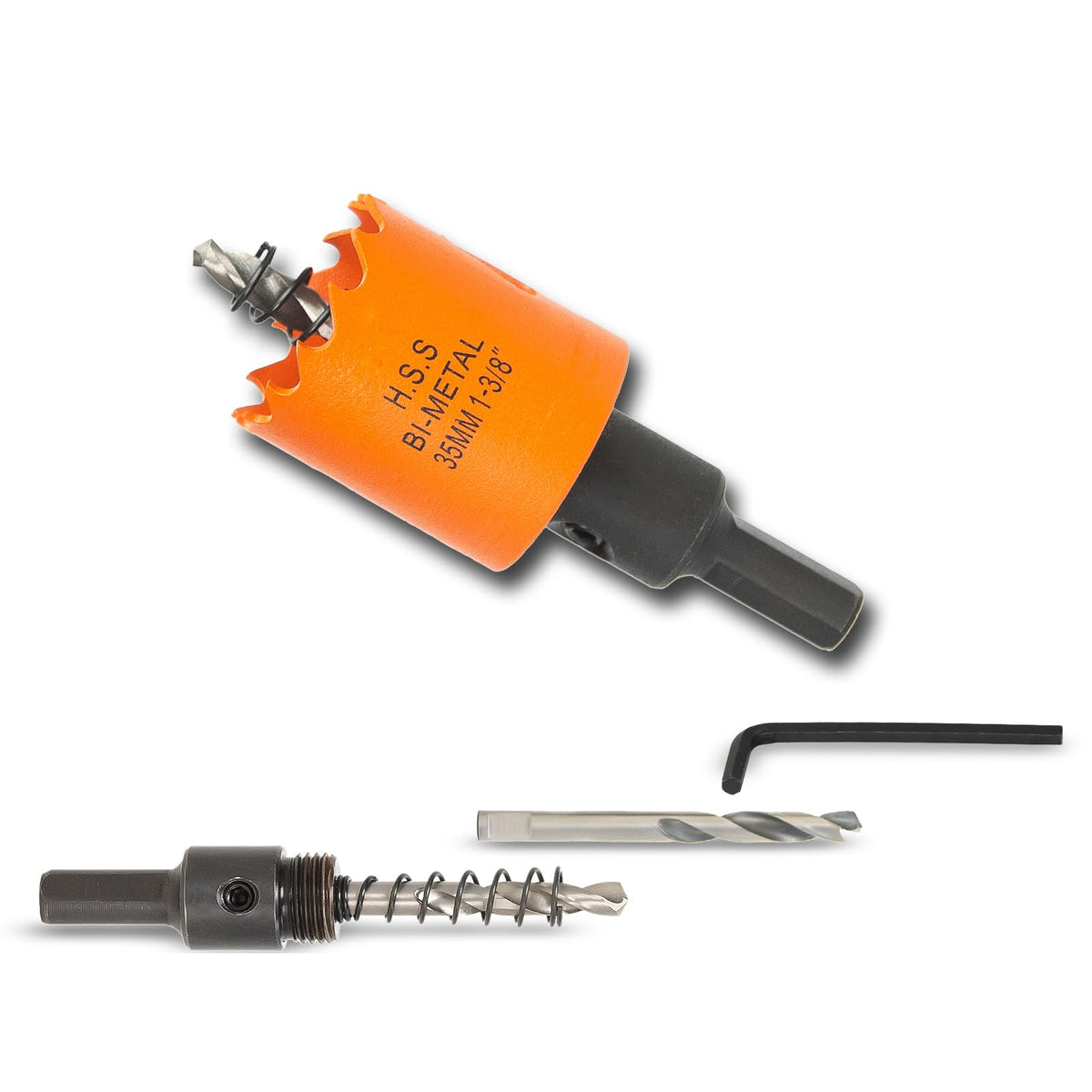 7-1/8 inch Hole Saw for Wood, Metal, Plastic & Drywall, with Arbor
