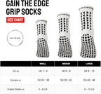 Gain The Edge Football Grip Socks 3.0-2pc and 4pc Set - Non Slip Football Socks - Updated Model