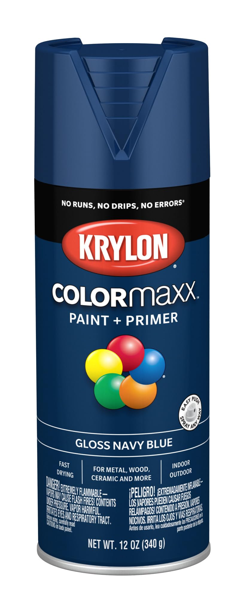 Krylon ColorMaxx 12 Oz. Gloss Spray Paint, Pumpkin Orange - 1 Each