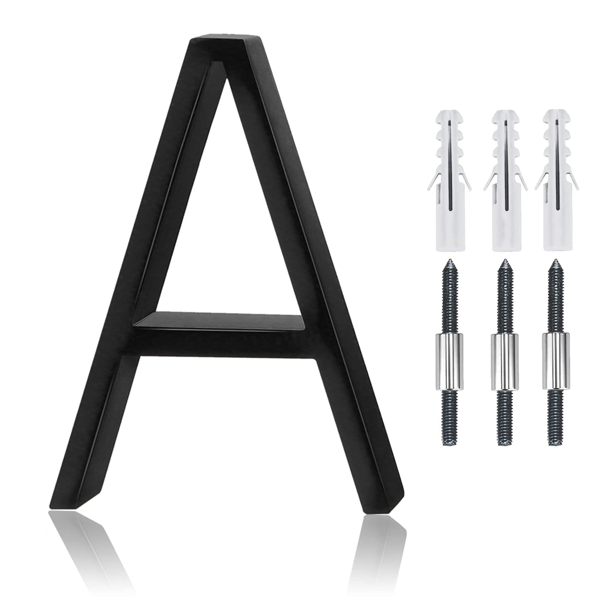 5" Stainless Steel Floating House Number, Metal Modern House Numbers (0)