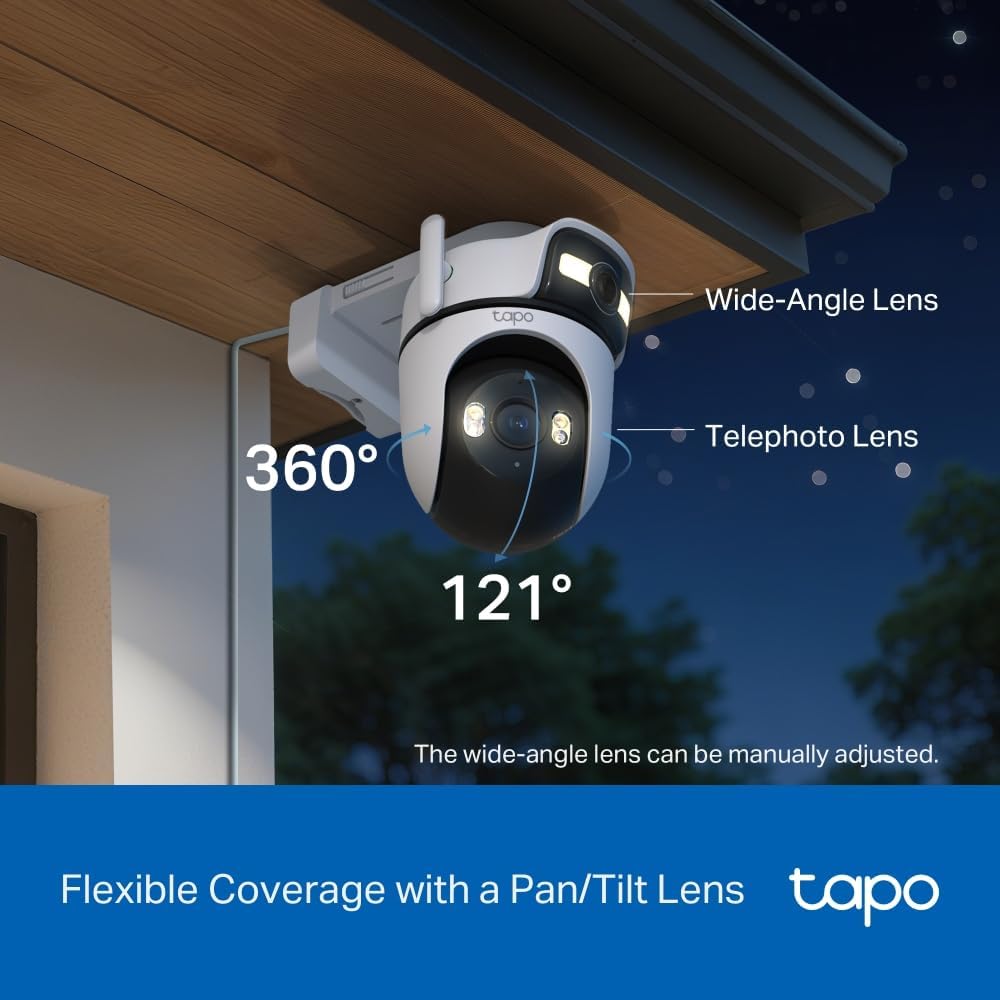 Tapo TC46 4K 8MP Pan/Tilt Outdoor Security Camera CCTV Camera