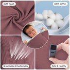 Aolso Breastfeeding Cover Nursing Cover, Muslin Cotton Soft Breathable Nursing Cover, Adjustable Strap Breast Feeding Coverall for Car Seat Blanket and Stroller Coverall (White-Bear)