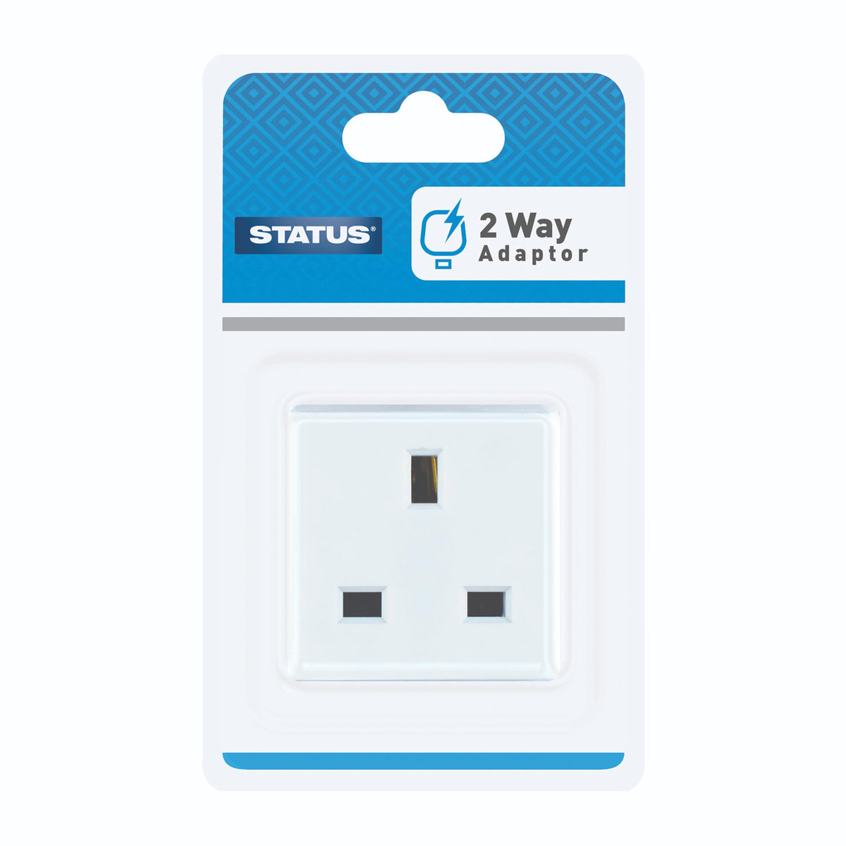 STATUS 3 Way Multi Plug Adaptor, White