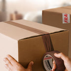 Merrimen Strong Heavy Duty Roll Pack Brown Packaging Tape, Secure Sticky Sealing Tape for Parcel Boxes, Moving Boxes, Large Postal Bags for Long Term Storage, (48MM x 66M) (3 rolls, Brown)