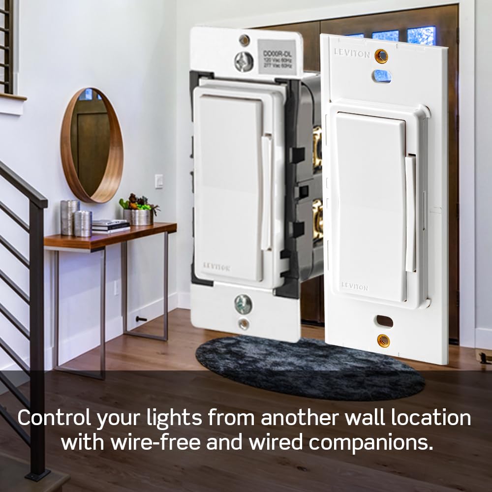 Leviton Decora Smart Switch, Wi-Fi, D315S-1RW, White