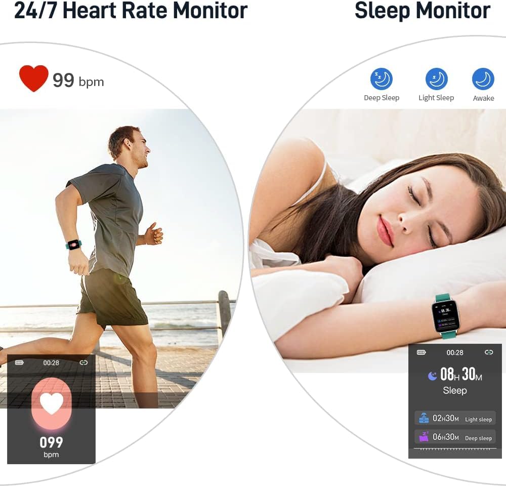 Motast Smart Watch, Fitness Tracker 1.69'' HD for Men Women