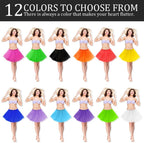 Tutu Skirts for Women, Elastic 3 Layered Tulle Tutus Skirt for Adult Dance Ballet Skirts for Dress-up Parties Dancing