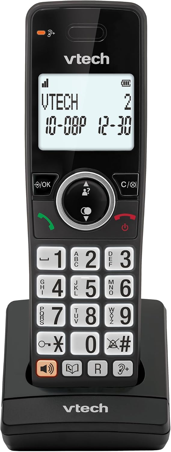 VTech EA5001 DECT Cordless Phone with Nuisance Call Blocker,Easy-to-Read Backlit Display,Landline Phone with 18 Hours Talk-time,Volume Booster,Handsfree Speakerphone,Speed Dial,2-Handset