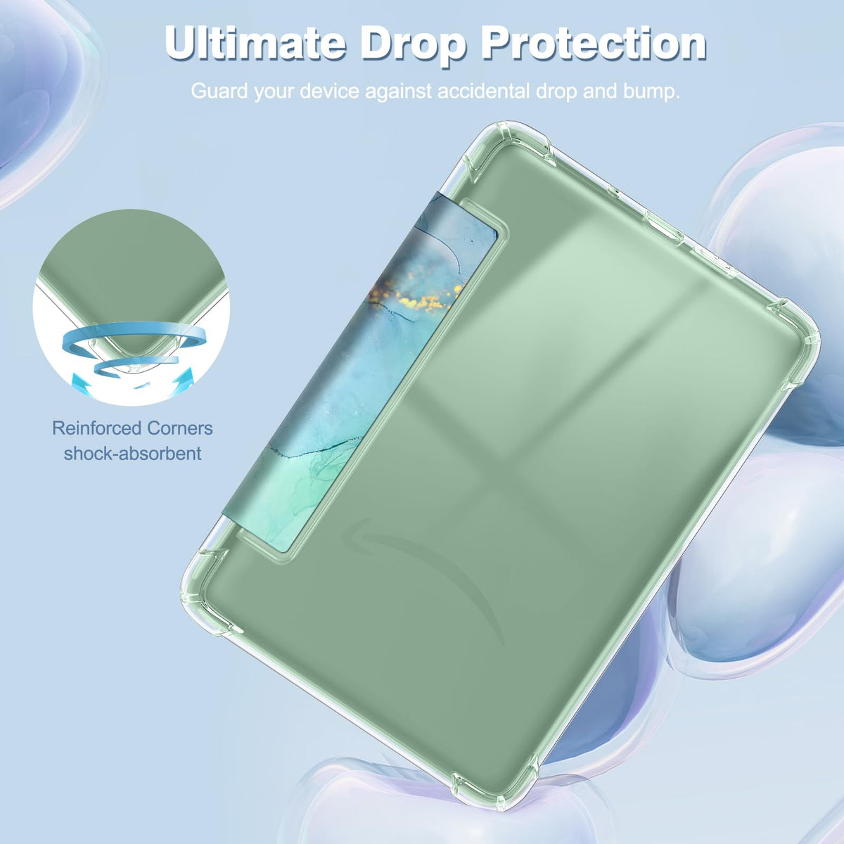 FINTIE Slim Case for 6" Kindle 11th Gen 2024/2022, Agave Green