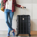 ATX Luggage Extra Large Suitcase Super Lightweight Durable ABS Hard Shell Suitcase with 4 Wheels and Built-in TSA Lock (Black, 32 Inches,132 Liter)