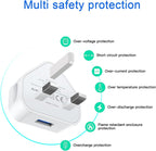 USB Plug,USB Plug Adaptor UK 3 Pin Mains Charger,3 Pack Wall Charger Head Compact Charge Head 5V/1AMP Charging for iPhone 11/11 Pro/10/Xs/XS Max/XR/X/8/7/6 Plus/5/4,iPad Pro/Air 2