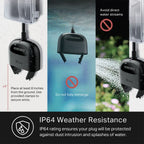 Kasa Outdoor Smart Plug, Smart Home Wi-Fi Outlet with 2 Sockets, EP40
