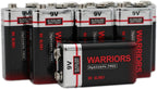 Warriors 4X 9V Alkaline Batteries, 6LR61, Long Lasting Power