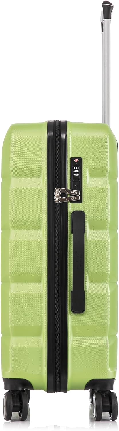 ATX Luggage Extra Large Suitcase Super Lightweight Durable ABS Hard Shell Suitcase with 4 Wheels and Built-in TSA Lock (Black, 32 Inches,132 Liter)