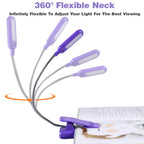 VAVOFO Rechargeable Reading Light, Clip on Book Light for Reading in Bed