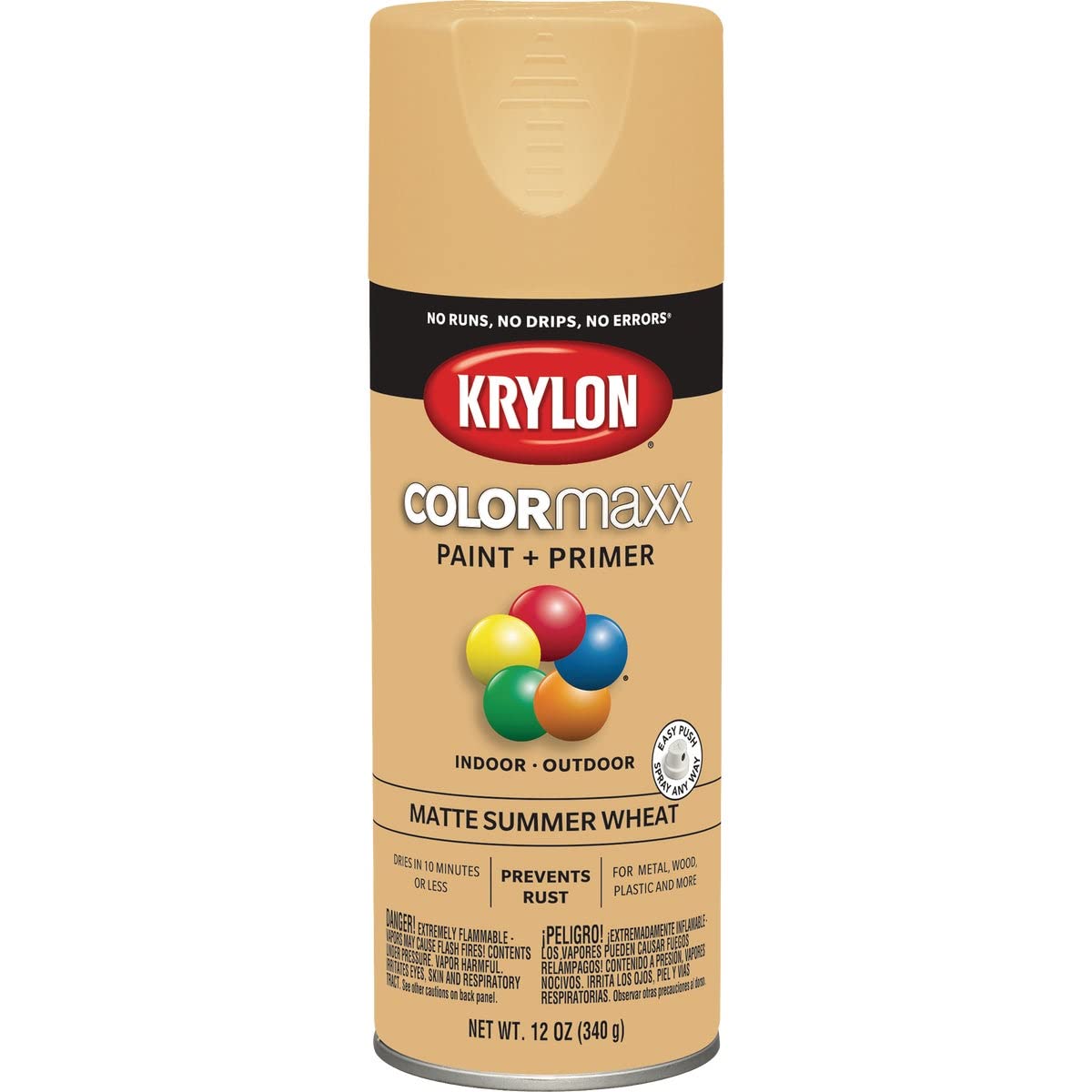 Krylon ColorMaxx 12 Oz. Gloss Spray Paint, Pumpkin Orange - 1 Each