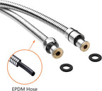 Ibergrif Shower Hose 1.7m, Stainless Steel Shower Pipe Replacement Hose