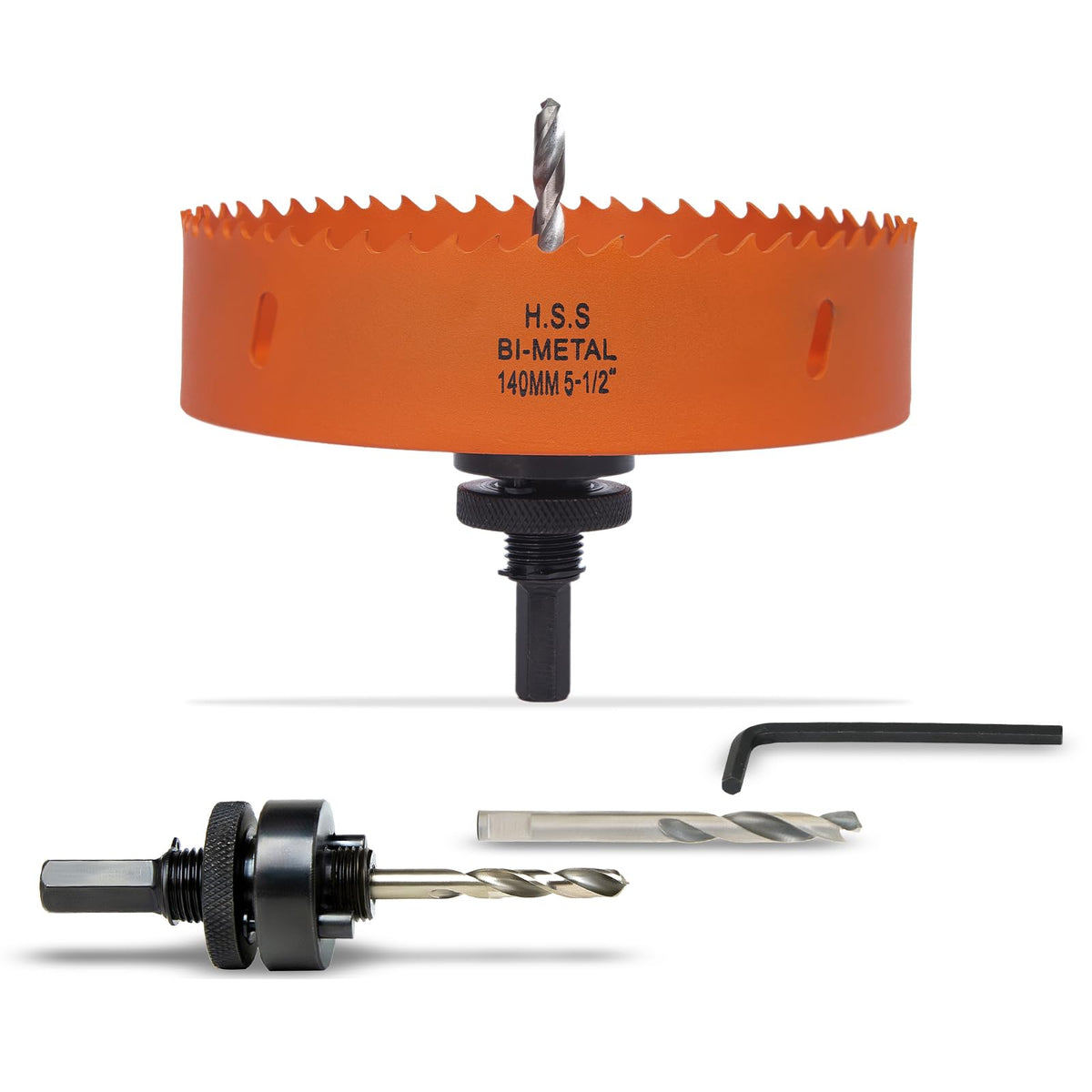 7-1/8 inch Hole Saw for Wood, Metal, Plastic & Drywall, with Arbor