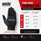 ANSIO Black Nitrile Latex Free Disposable Gloves Small, 100 Pack