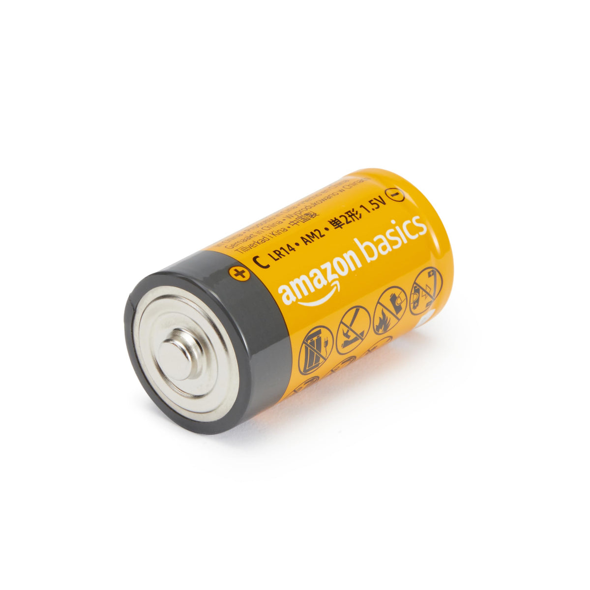 Amazon Basics 12-Pack C Batteries Alkaline 1.5V, 5-Year Shelf Life