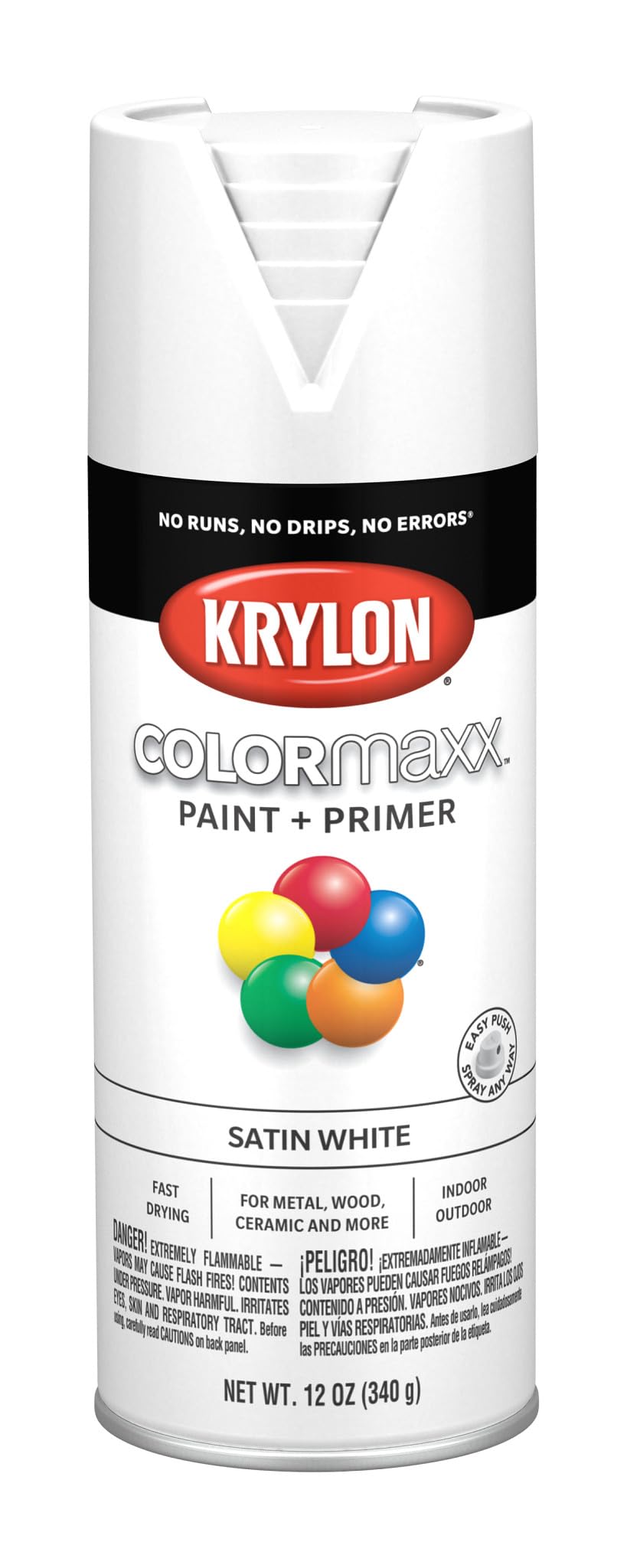 Krylon ColorMaxx 12 Oz. Gloss Spray Paint, Pumpkin Orange - 1 Each