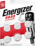CR2032 6BL Energizer Batteries ECR2032