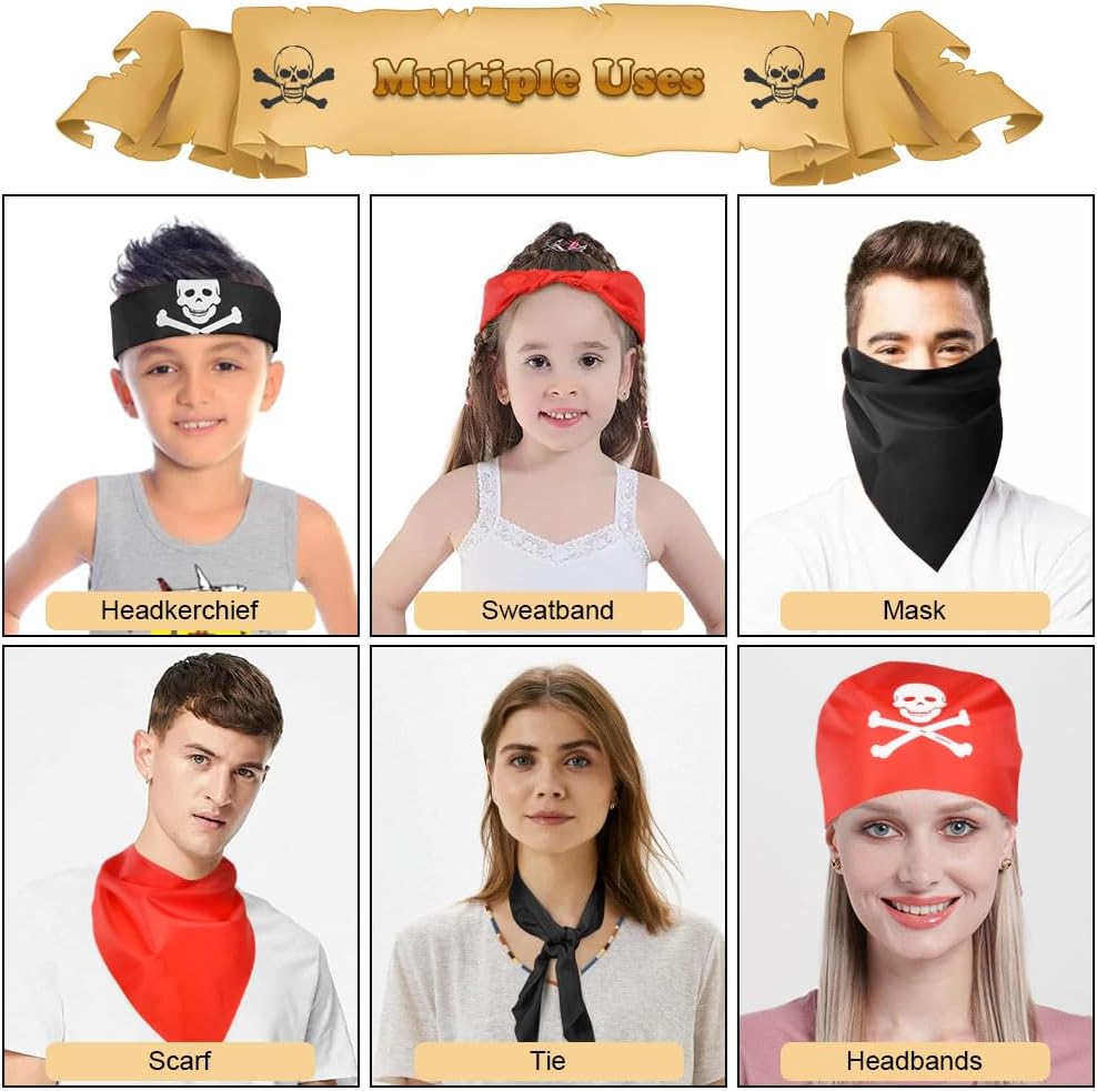 Aomig Bandana Head Scarf for Men and Women, Stylish Cowboy Headband Handkerchief, Multi-purpose Hair Scarf Paisley Print Unisex Headwraps, Bib Party Face Covering Headwear for Motorcycling