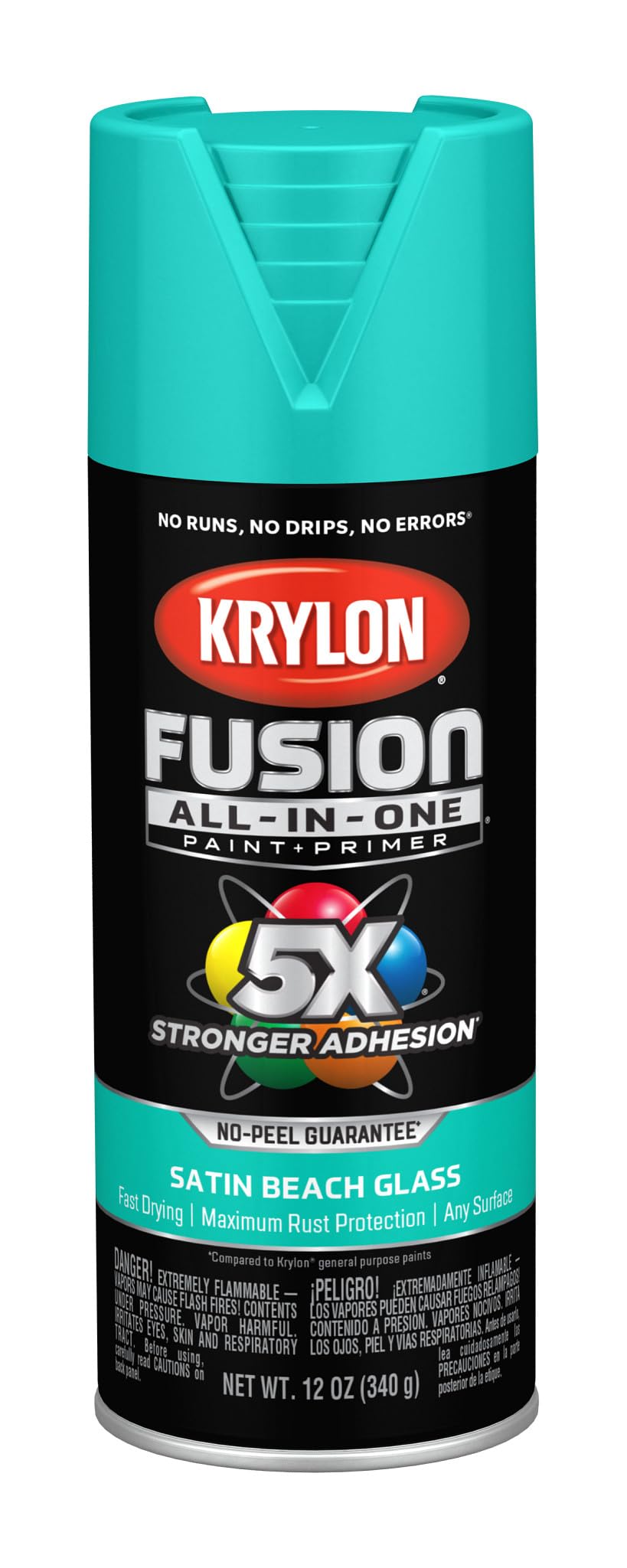 Krylon Fusion All-In-One, Metallic, Black Stainless Steel, 12 oz
