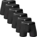 Giovici Mens Boxers Bamboo Anti Chafing Soft Comfortable Boxer Briefs Longer Leg - Boxer Shorts Multipack - Moisture Wicking Technology