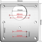 Hinge Repair Plate,2PCS Cabinet Hinge Repair Plate with Customized Screws,Stainless Steel Kitchen Cupboard Door Hinge Repair Brackets with Holes