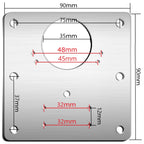 Hinge Repair Plate,2PCS Cabinet Hinge Repair Plate with Customized Screws,Stainless Steel Kitchen Cupboard Door Hinge Repair Brackets with Holes