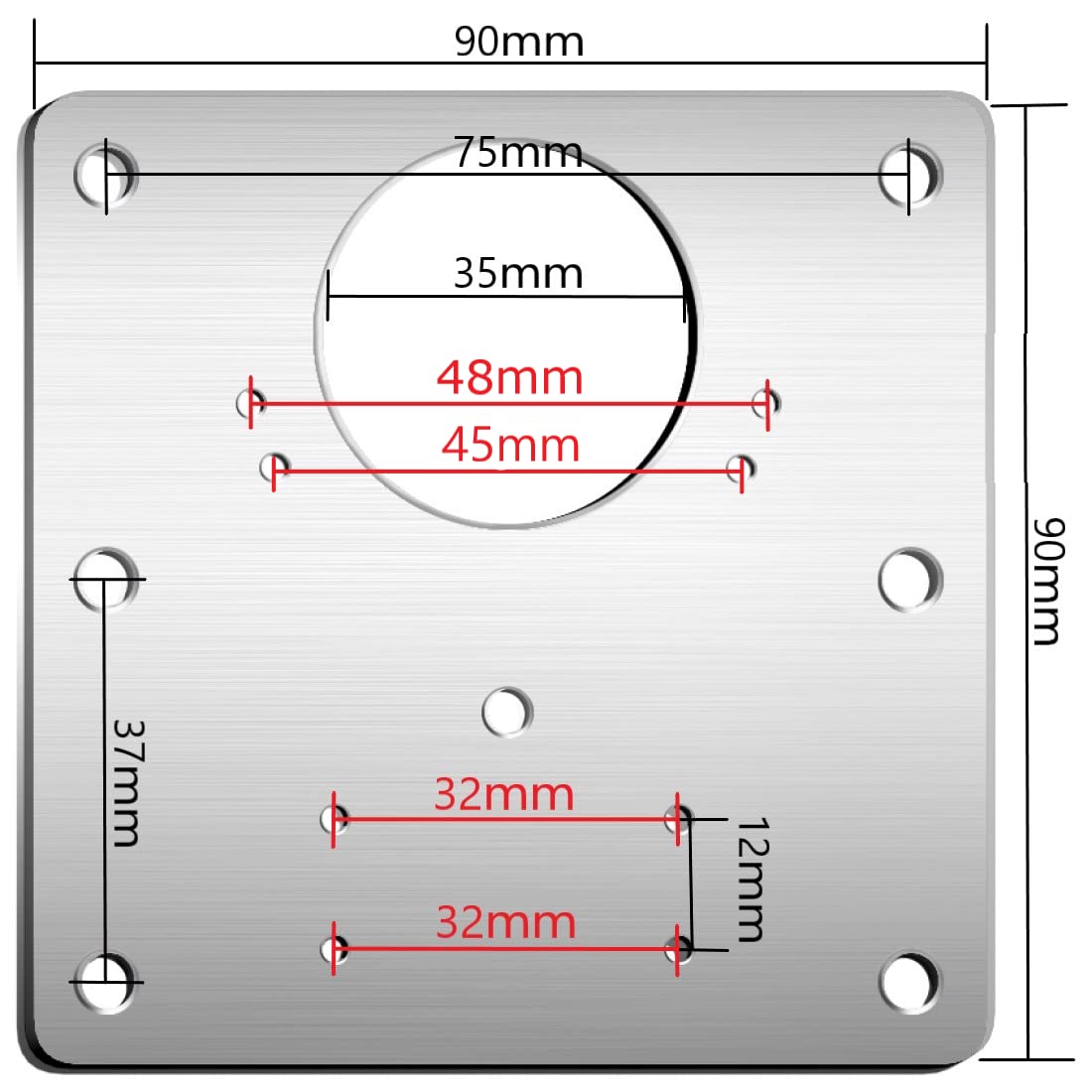 Hinge Repair Plate,2PCS Cabinet Hinge Repair Plate with Customized Screws,Stainless Steel Kitchen Cupboard Door Hinge Repair Brackets with Holes