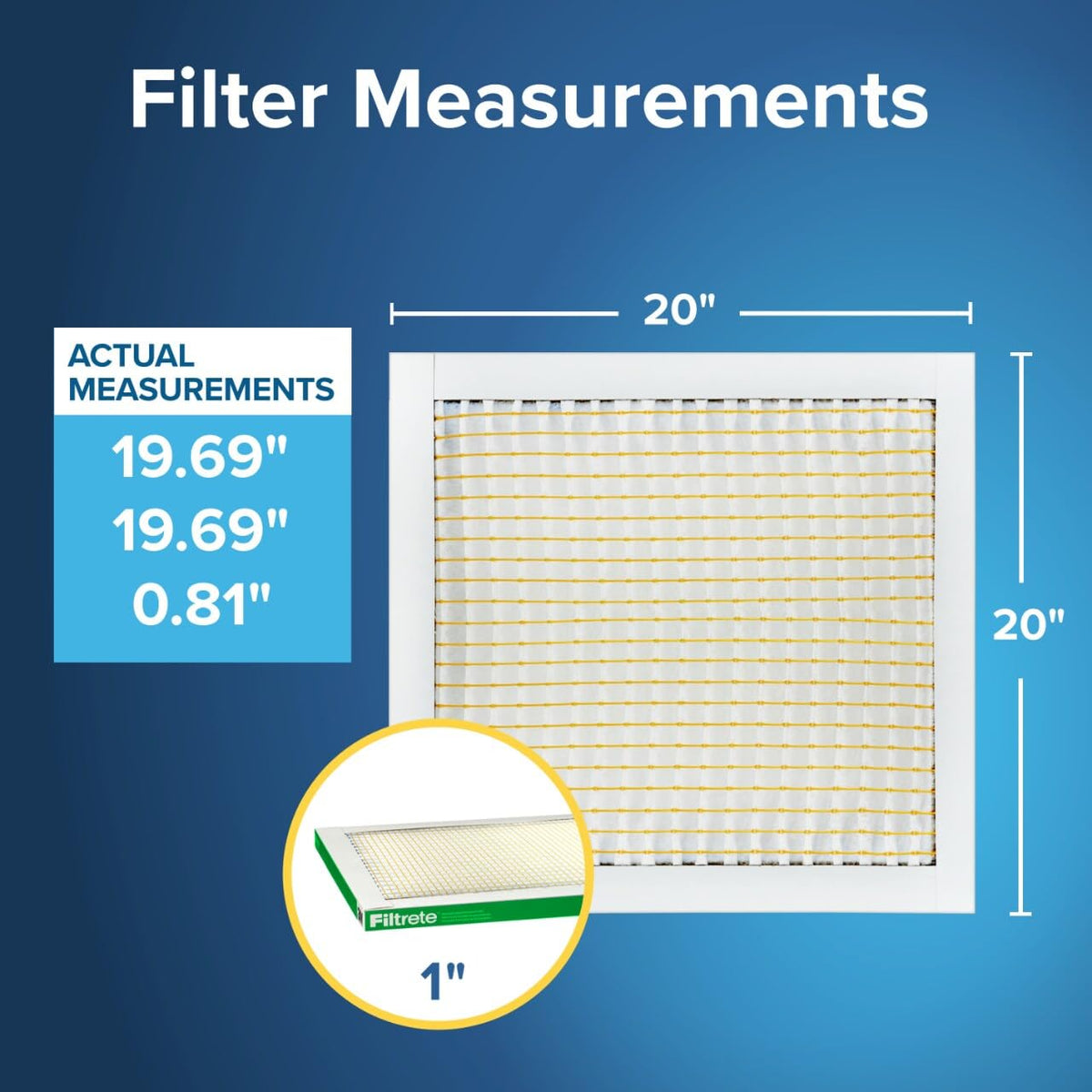 Filtrete 16x25x1 Air Filter, MERV 8, MPR 700, 4 HVAC Filters
