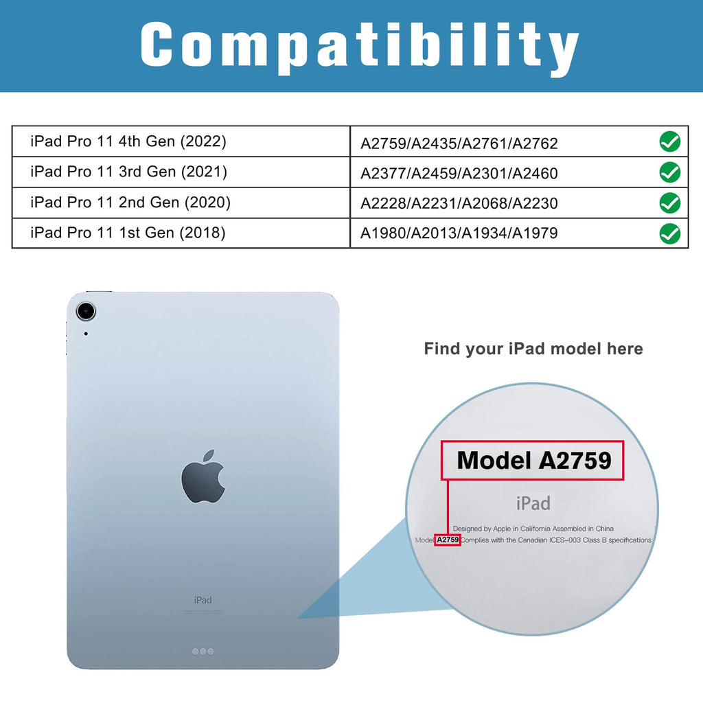 ProCase 2 Pack Screen Protector for iPad A16 2025 11th 11"/10th 2022 10.9"