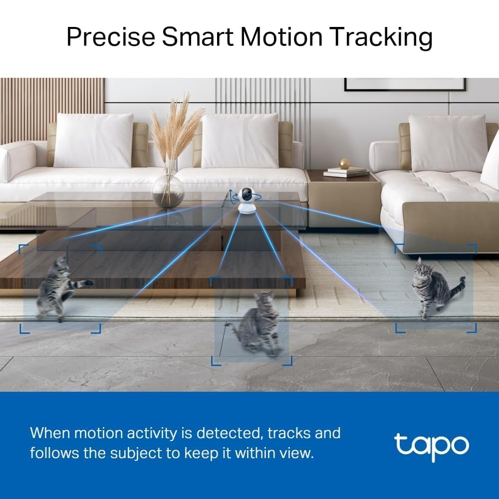 Tapo C200P2 2-Pack Full HD Indoor Security Camera Pet Camera House Security
