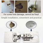 Hinge Repair Plate,2PCS Cabinet Hinge Repair Plate with Customized Screws,Stainless Steel Kitchen Cupboard Door Hinge Repair Brackets with Holes