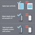 Art3d Double-Sided Tape Heavy Duty (10FT) Mounting Tape, Multipurpose Removable Adhesive Foam Tape, Reusable Transparent Tape for Paste Items, Household