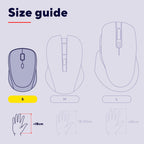 Trust Nito Ergonomic Wireless Mouse with Thumb Rest, 6 Buttons