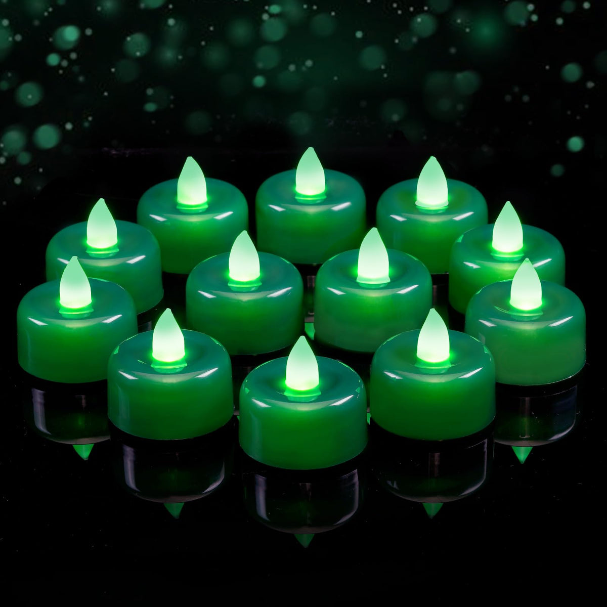 Amagic 24Pack Purple Flameless LED Tea Lights Candles Battery Operated