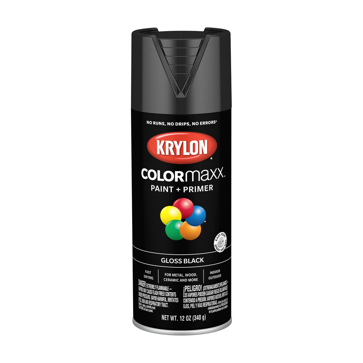 Krylon ColorMaxx 12 Oz. Gloss Spray Paint, Pumpkin Orange - 1 Each