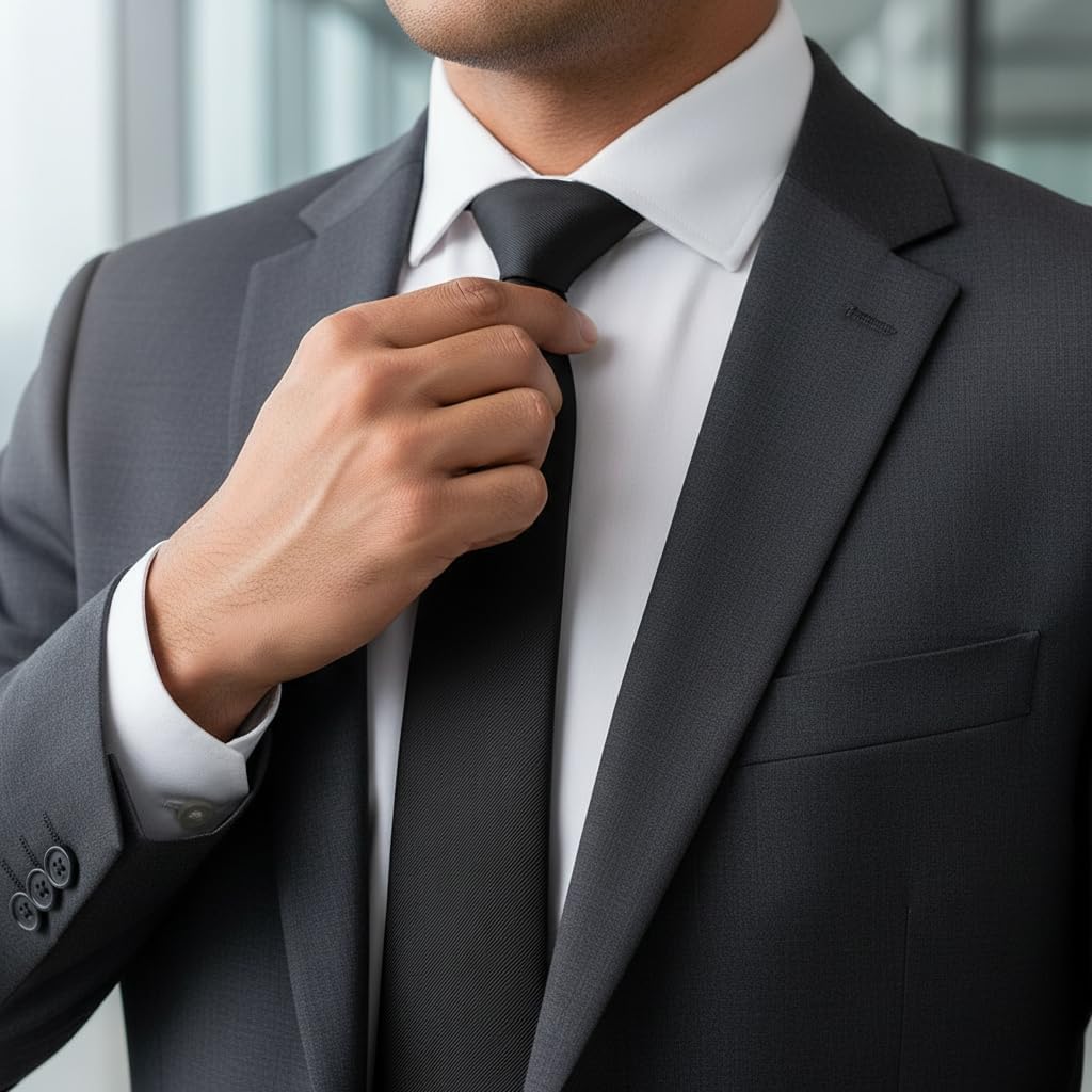yenlk Men's Classic Necktie, Formal Tie for Weddings, Business and Prom