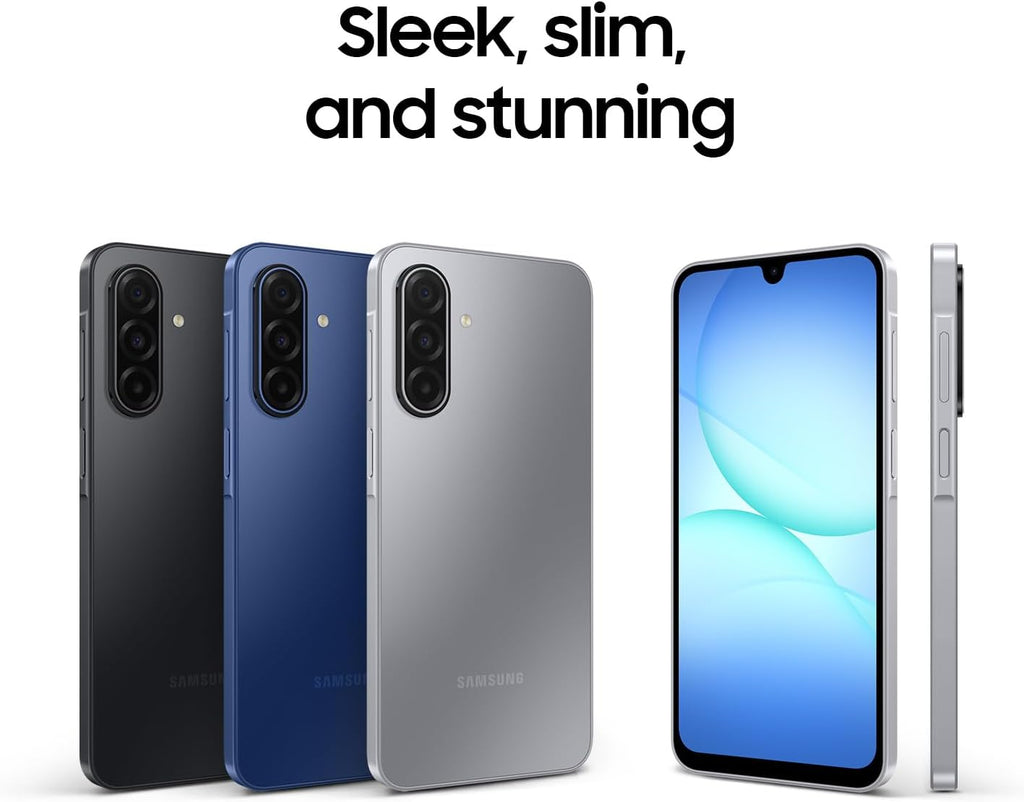 Samsung Galaxy A17 5G, AI Smartphone, Slim 7.5mm Frame, Large Screen, 50MP Camera, 128GB Storage, 4GB Memory, 5000 mAh Battery, Black, 3 Year Extended Warranty (UK Version)