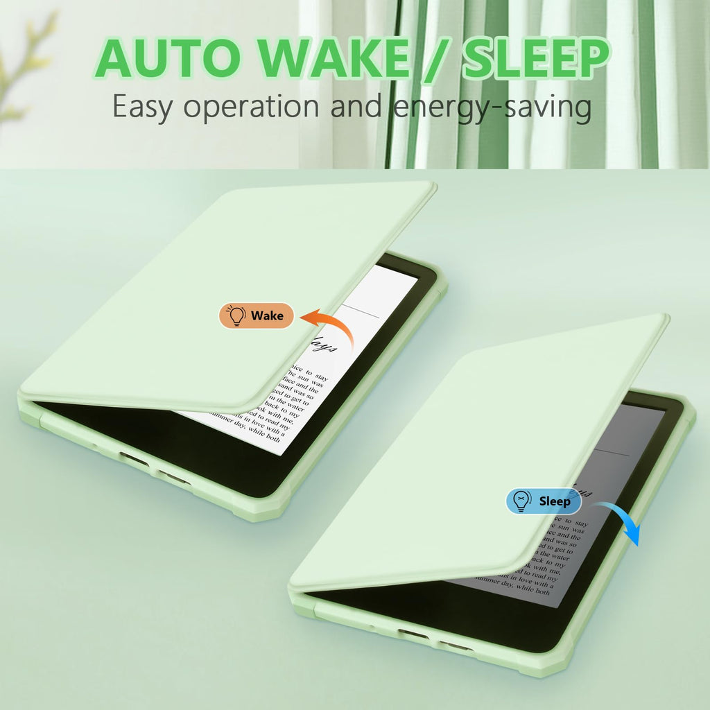 TQQ Case Fits 6" Amazon Kindle 11th Generation 2024 and 2022, Premium Slim and Lightweight Cover, Full Protection, Auto Sleep/Wake, Magnetic Closure (NOT fit Paperwhite or Oasis)