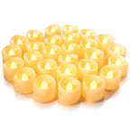 Homemory 24-Pack Flameless Tea Lights Candles Battery Operated, 200+ Hours