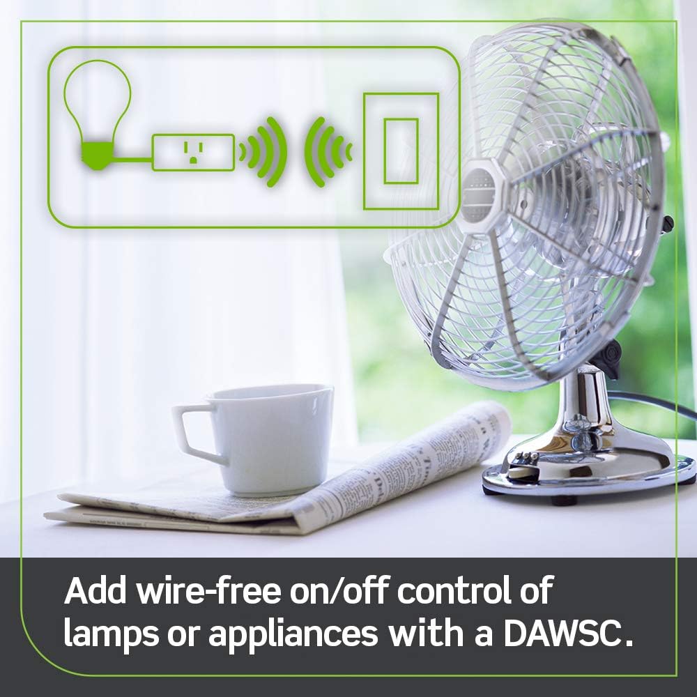 Leviton Decora Smart Switch, Wi-Fi, D315S-1RW, White