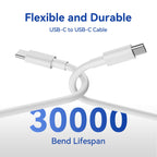 USB C Charger Cable,6FT/1.8M USBC to USBC Cable 100W 5A Type C Charger
