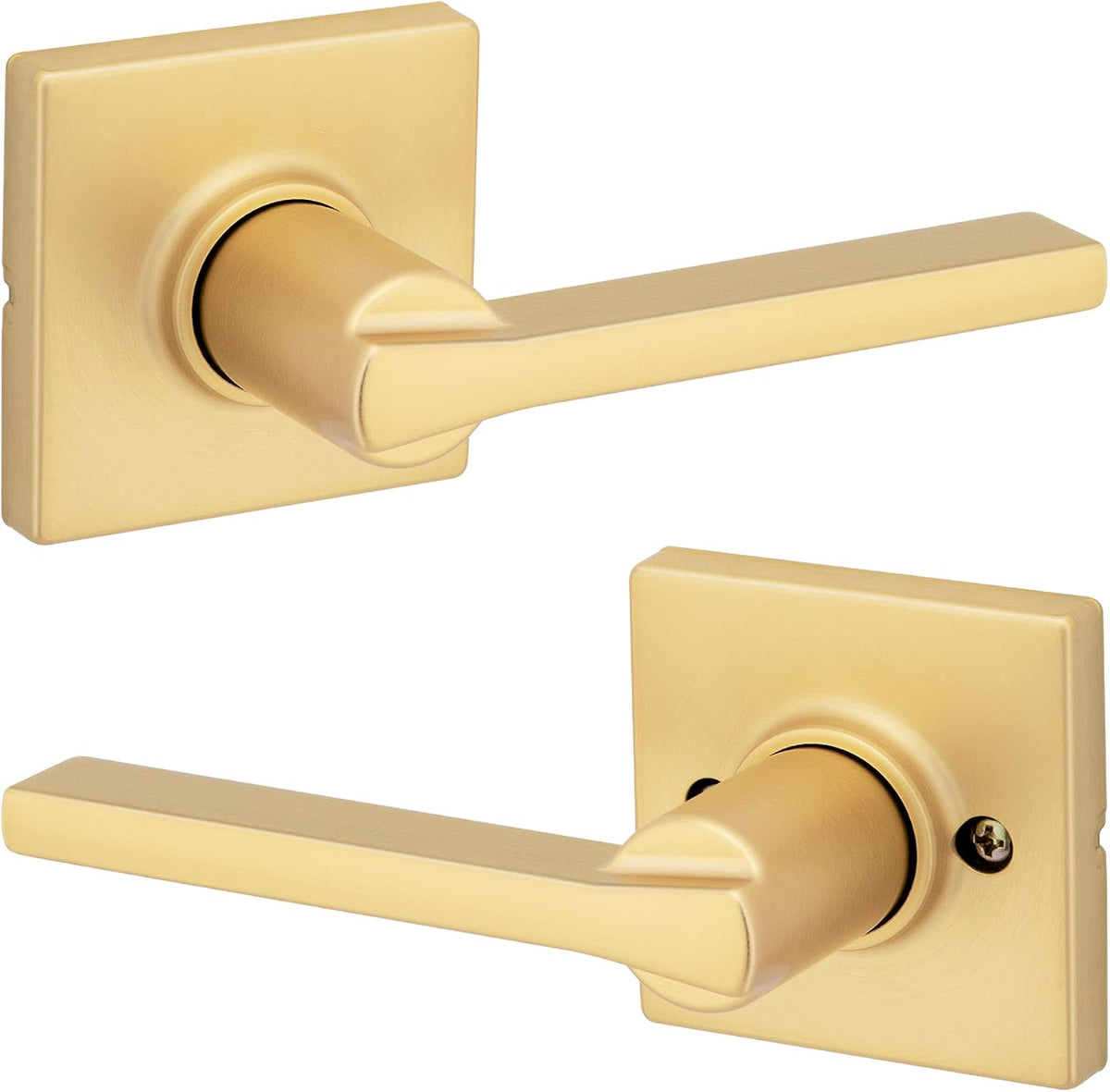 Kwikset Casey Privacy Door Lever with Lock, Matte Black