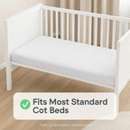 Toddler Cot Mattress 120 x 60 x 5 cm – Extra Thick Baby Mattress for Cot Beds – Quilted Polypropylene Cover – Firm Foam Support, Removable Cover – UK Made