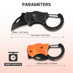 FUNBRO Small Pocket Knife, Cool Box Cutter with 1.34 Inch Sharp Blade