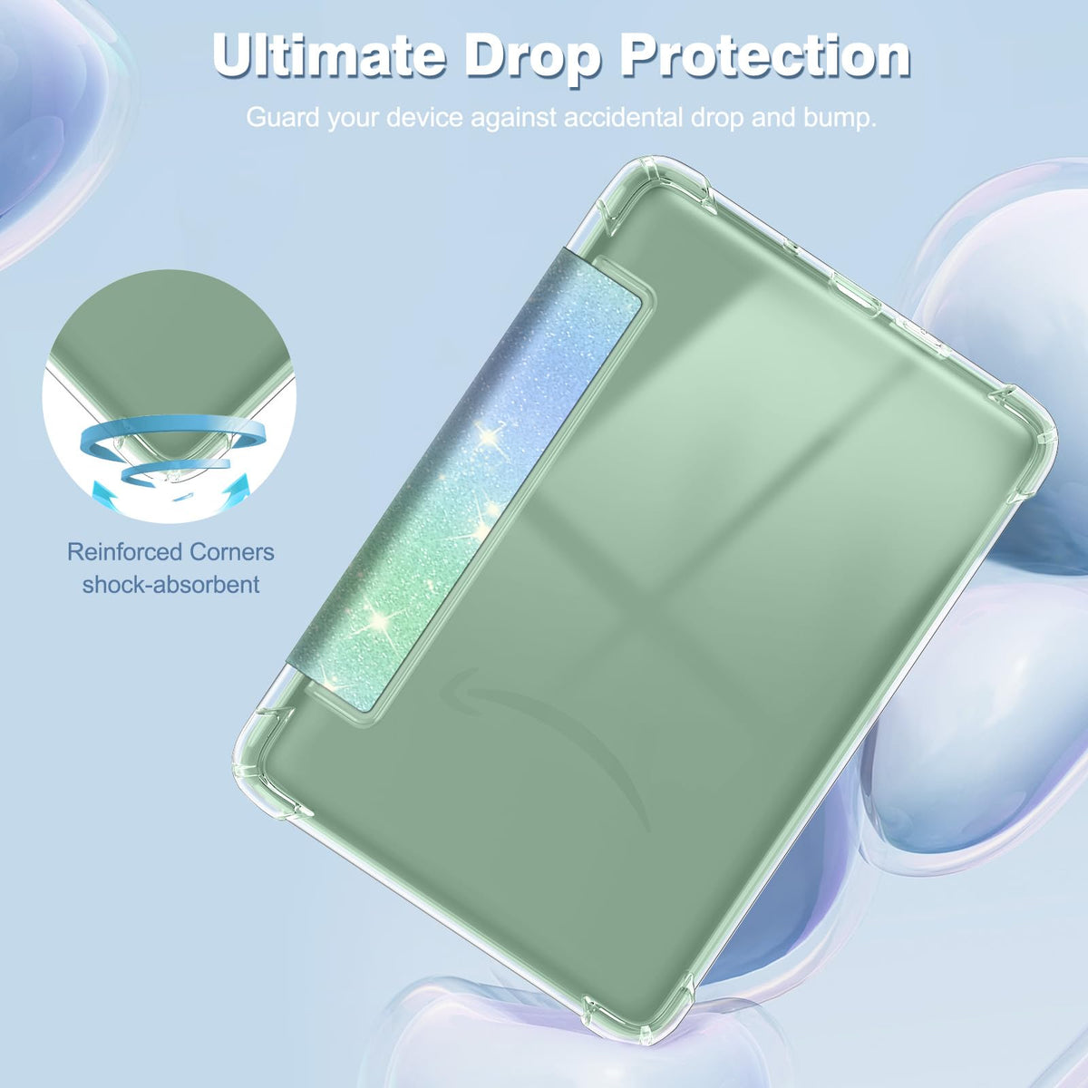 FINTIE Slim Case for 6" Kindle 11th Gen 2024/2022, Agave Green